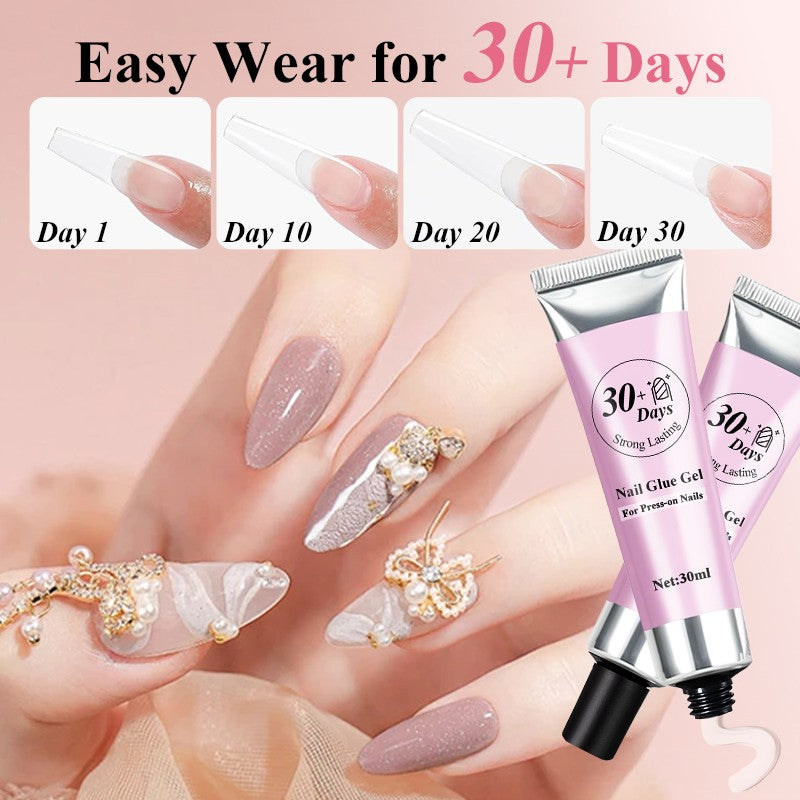 Strong Lasting Nail Glue Gel Set for Press-on Nails-2