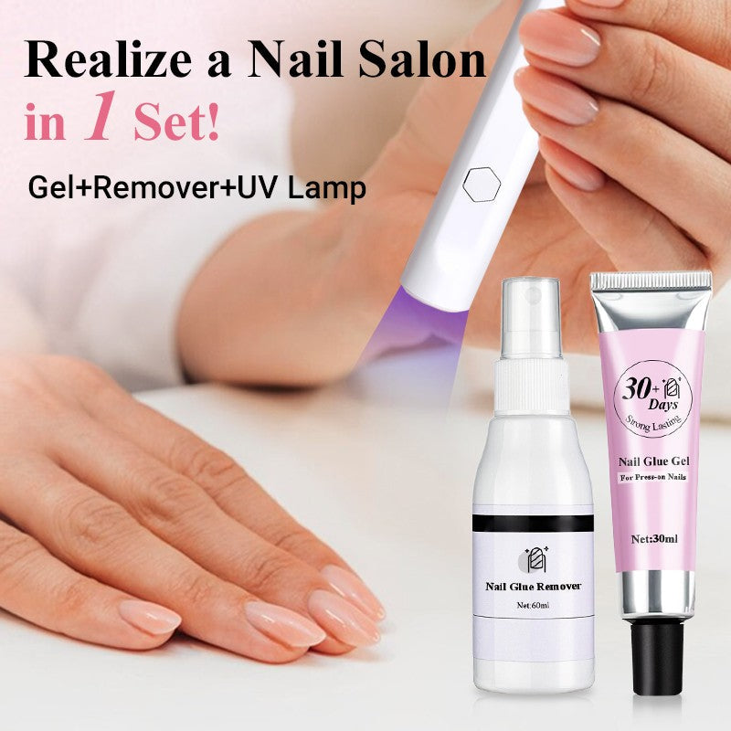 Strong Lasting Nail Glue Gel Set for Press-on Nails-7