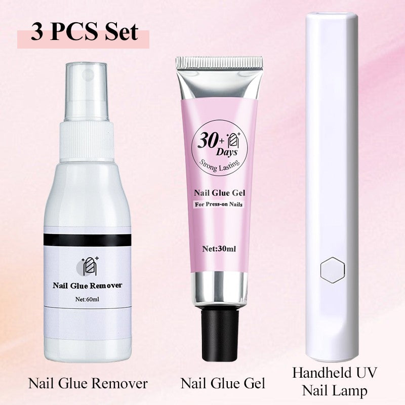 Strong Lasting Nail Glue Gel Set for Press-on Nails-8